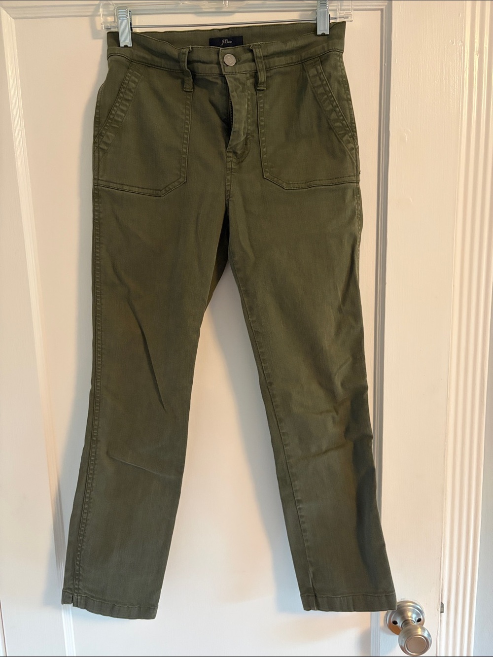 J. Crew vintage straight cargo cotton sateen pant